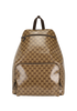 Travel Backpack, &pound;395, Handbags, Brown, Canvas/Crystal, Front view